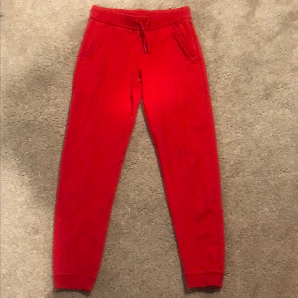 Red Athleta Girl Joggers XL
